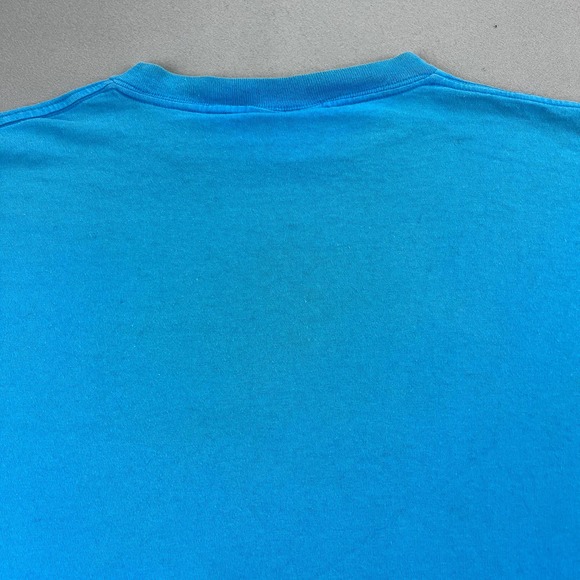 Vintage Sail Boat T-Shirt Mens Large Blue Ocean Art Nautical Chicago USA 90s - Picture 10 of 16